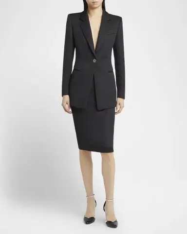 Giorgio Armani Techno Scuba One-Button Blazer | Thumbnail 2