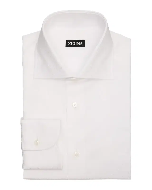 Men 's Cotton Oxford Spread-Collar Dress Shirt