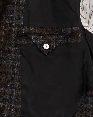 Zegna Men's Check Winter Crossover Notch-Lapel Sport Coat | Thumbnail 6