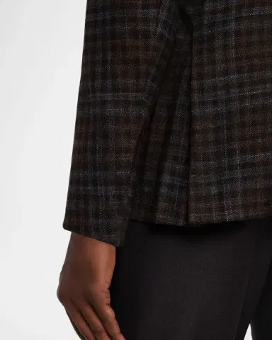Zegna Men's Check Winter Crossover Notch-Lapel Sport Coat | Thumbnail 8
