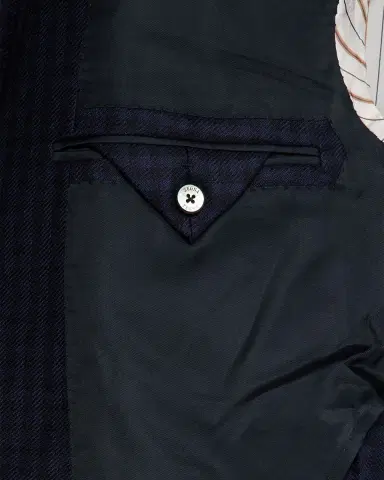 Zegna Men's Cashmere and Silk Tonal Check Sport Coat | Thumbnail 6