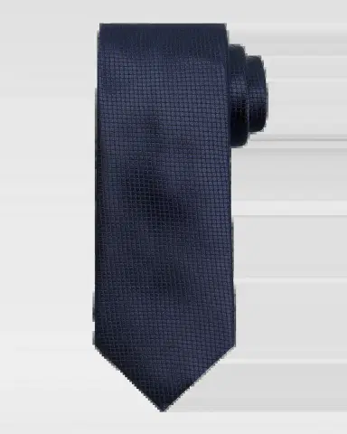 ZEGNA Men's Tonal Micro-Geometric Silk Tie | Thumbnail 2