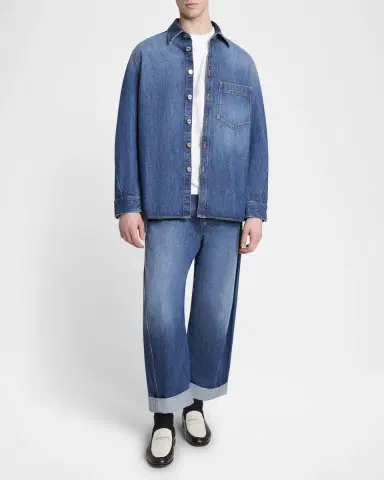 Givenchy Men's Denim Overshirt | Thumbnail 2