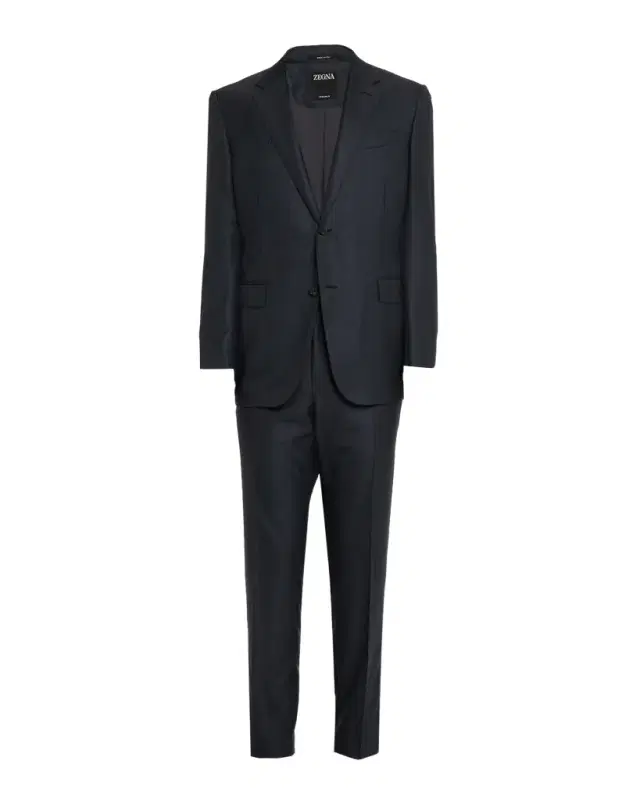 ZEGNA Men 's Wool Woven Plaid Two-Piece Suit