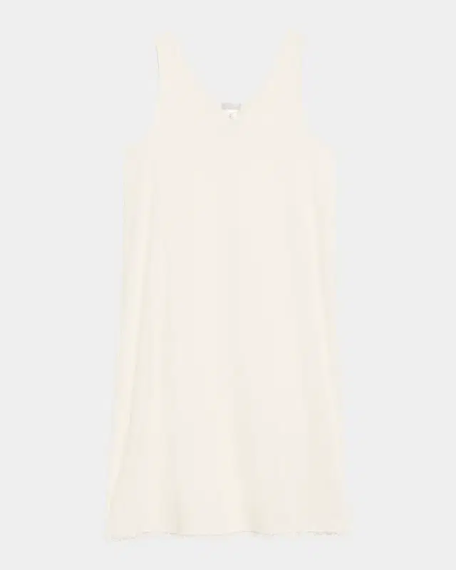 Anouk Embroidery-Trim Cotton Tank Nightgown