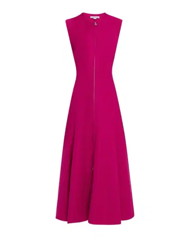 Argent Cornelia Viscose-Linen Twill Midi Dress | Thumbnail 1