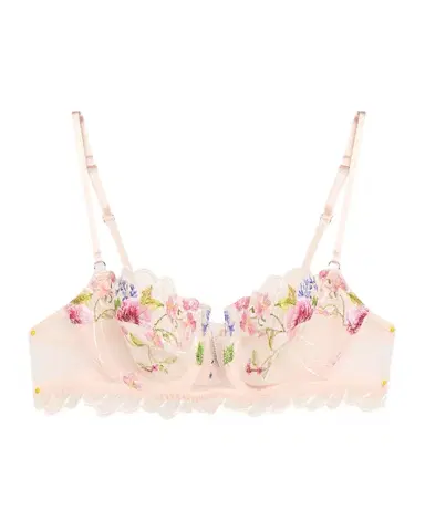 Lise Charmel Libertine en Fleurs Embroidered Tulle Demi Bra | Thumbnail 1