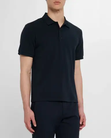 rag & bone Men's Tech Stretch Pique Polo Shirt | Thumbnail 4