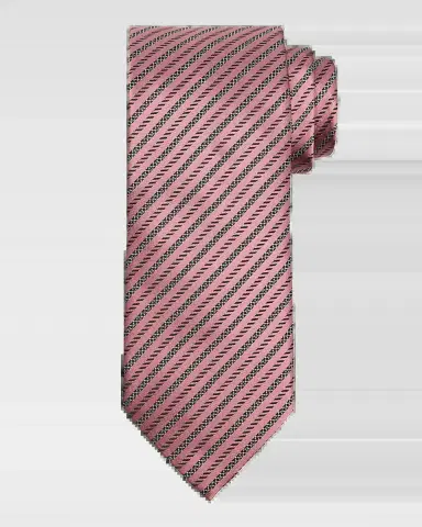 Zegna Men's Satin Diagonal Stripe Silk Tie | Thumbnail 2 Zegna Men's Satin Diagonal Stripe Silk Tie | Thumbnail 2