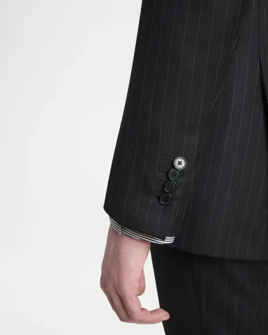 Givenchy Men's Double-Breasted Pinstripe Sport Coat | Thumbnail 8