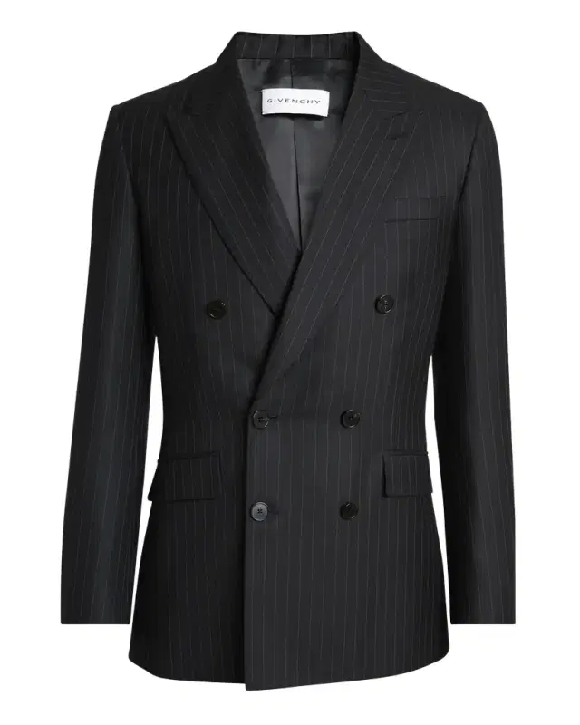 Men 's Double-Breasted Pinstripe Sport Coat