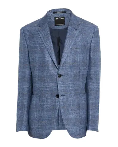 Zegna Men's Melange Windowpane Winter Crossover Sport Coat | Thumbnail 1