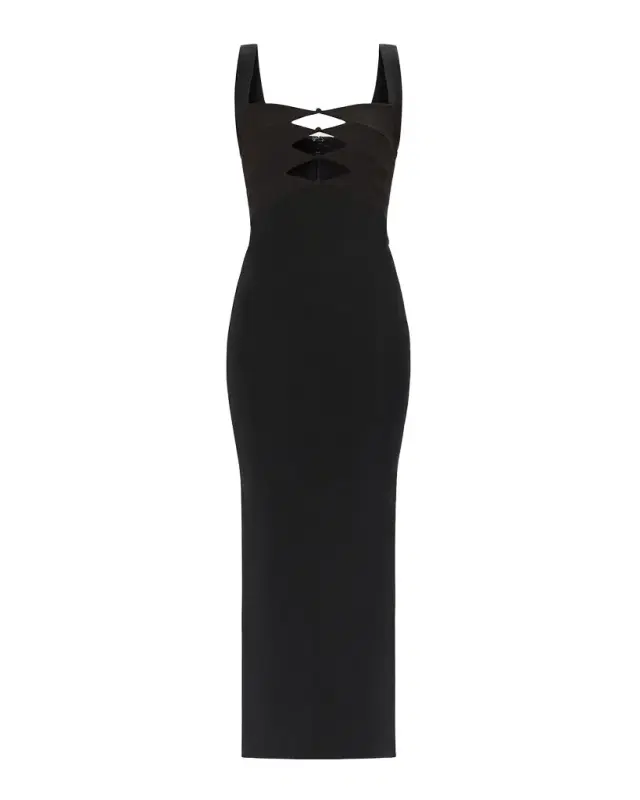 The Alessia Cutout Bodycon Ankle Gown