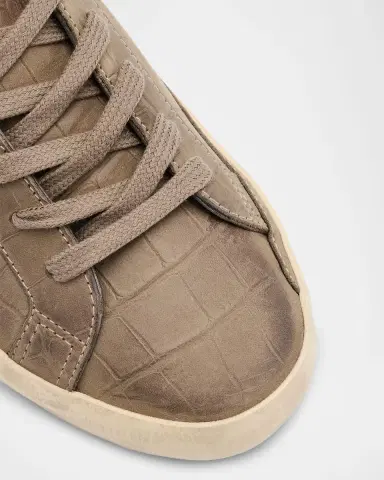 Golden Goose Men's Super-Star Croc-Printed Nubuck Leather Sneakers, Exclusive | Thumbnail 5 Golden Goose Men's Super-Star Croc-Printed Nubuck Leather Sneakers, Exclusive | Thumbnail 5