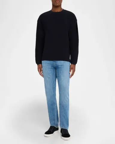Frame Men's Cotton Waffle Textured Long-Sleeve T-Shirt | Thumbnail 2