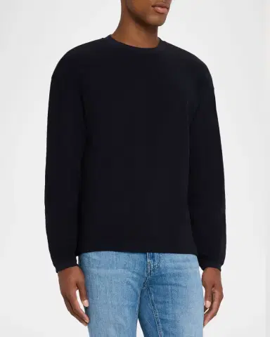 Frame Men's Cotton Waffle Textured Long-Sleeve T-Shirt | Thumbnail 4
