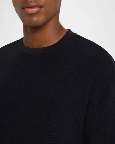 Frame Men's Cotton Waffle Textured Long-Sleeve T-Shirt | Thumbnail 5