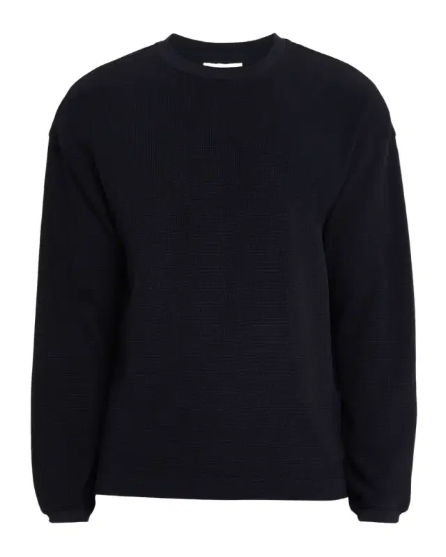 Men 's Cotton Waffle Textured Long-Sleeve T-Shirt