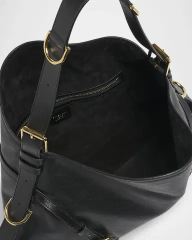 Givenchy Voyou Medium Shoulder Bag in Shiny Leather | Thumbnail 3 Givenchy Voyou Medium Shoulder Bag in Shiny Leather | Thumbnail 3