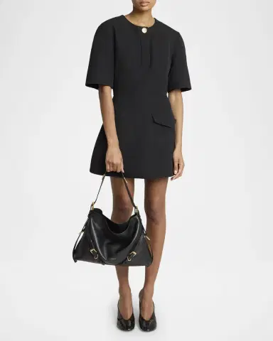 Givenchy Voyou Medium Shoulder Bag in Shiny Leather | Thumbnail 4 Givenchy Voyou Medium Shoulder Bag in Shiny Leather | Thumbnail 4