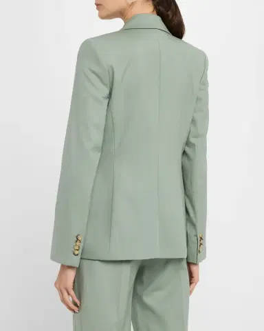 ARGENT Two-Button Seasonless Wool Blazer | Thumbnail 3