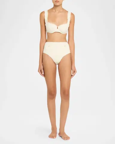 Simkhai Diana High-Waist Bikini Bottoms | Thumbnail 2 Simkhai Diana High-Waist Bikini Bottoms | Thumbnail 2