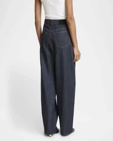 Givenchy Mid-Rise Barrel-Leg Denim Cocoon Trousers | Thumbnail 3 Givenchy Mid-Rise Barrel-Leg Denim Cocoon Trousers | Thumbnail 3