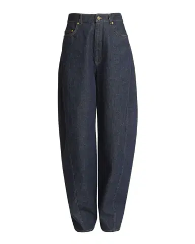 Givenchy Mid-Rise Barrel-Leg Denim Cocoon Trousers | Thumbnail 1 Givenchy Mid-Rise Barrel-Leg Denim Cocoon Trousers | Thumbnail 1