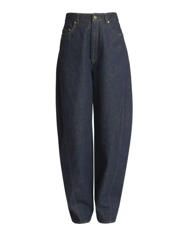 Givenchy Mid-Rise Barrel-Leg Denim Cocoon Trousers