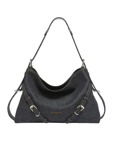 Givenchy Voyou Medium Shoulder Bag in Denim | Thumbnail 1