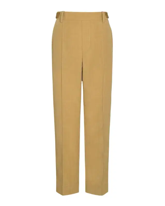 Vince Mid-Rise Pull-On Straight Crop Pants