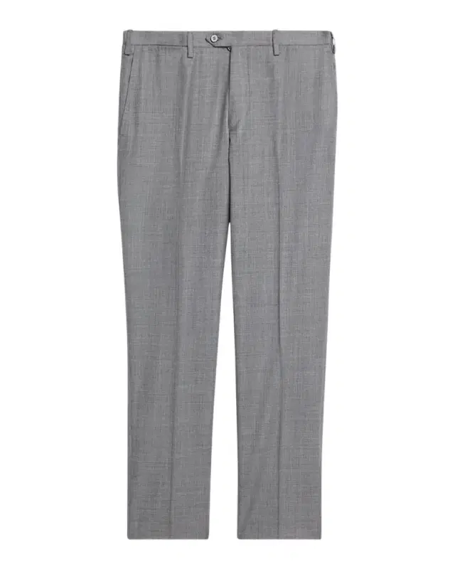 Kiton Men 's Wool Twill Flat-Front Trousers