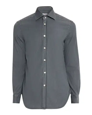 Kiton Men 's Denim Wash Classic-Fit Sport Shirt | Thumbnail 1 Kiton Men 's Denim Wash Classic-Fit Sport Shirt | Thumbnail 1
