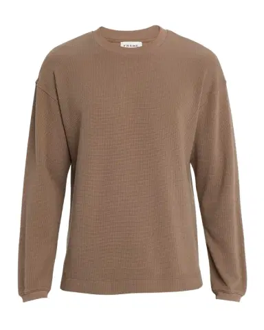 Frame Men's Cotton Waffle Textured Long-Sleeve T-Shirt | Thumbnail 1