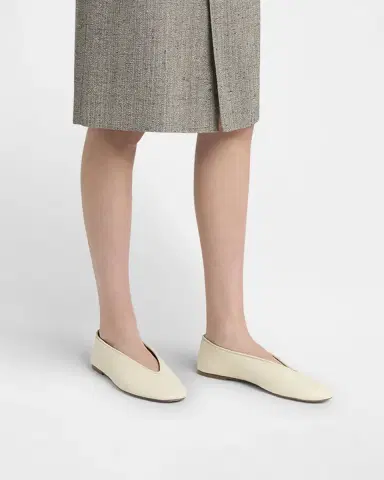 Bottega Veneta Lagoon Nappa Leather Ballerina Flats | Thumbnail 2
