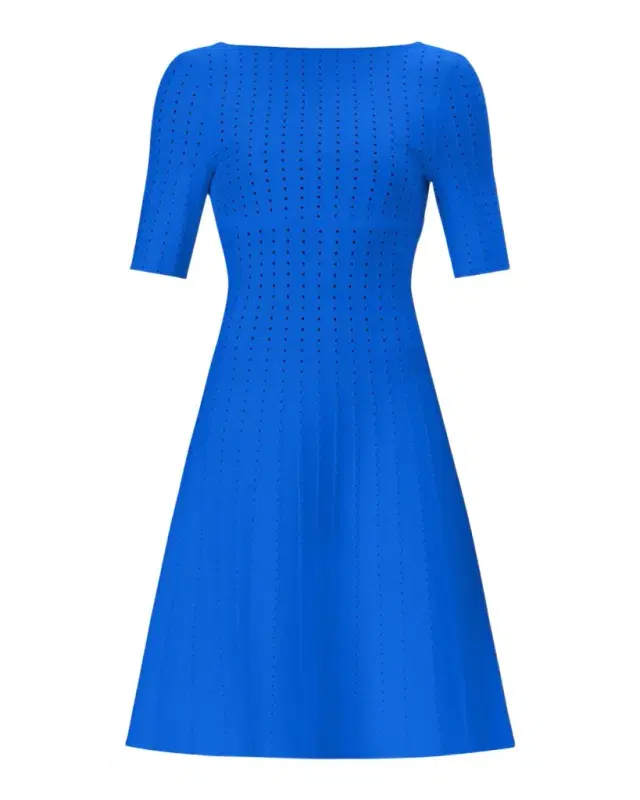Herve Leger The Donna Pointelle A-Line Dress