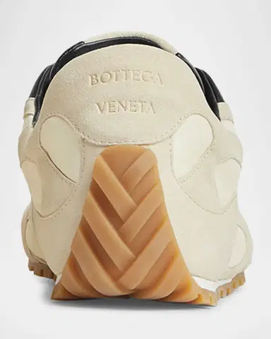Bottega Veneta Men's Orbit Flash Nylon and Suede Low-Top Sneakers | Thumbnail 4 Bottega Veneta Men's Orbit Flash Nylon and Suede Low-Top Sneakers | Thumbnail 4