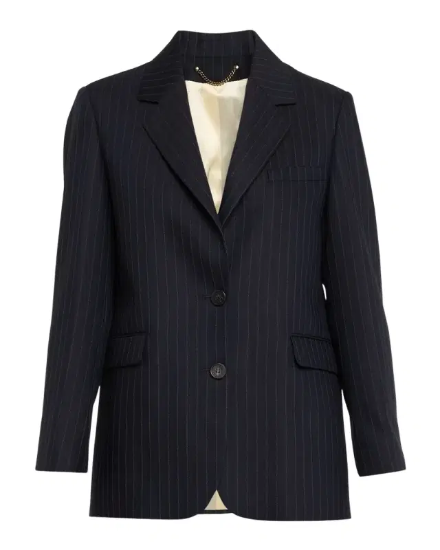 Golden Goose Journey Pinstripe Wool Jacket