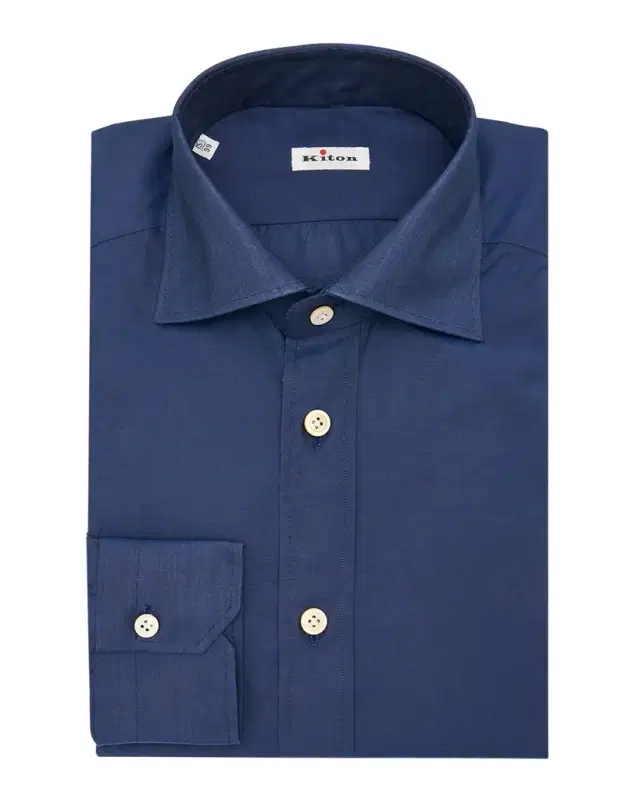 Men 's Cotton Point-Collar Dress Shirt