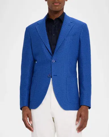Etro Men's Cotton Jacquard Two-Button Sport Coat | Thumbnail 4