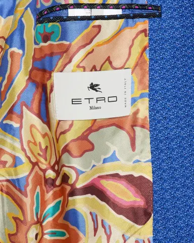 Etro Men's Cotton Jacquard Two-Button Sport Coat | Thumbnail 6