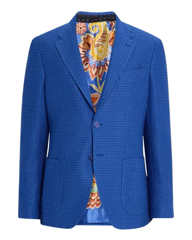 Etro Men 's Cotton Jacquard Two-Button Sport Coat