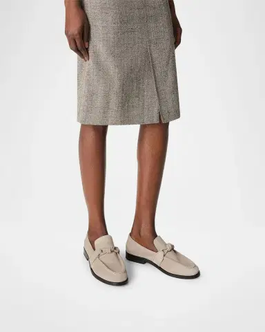 Bottega Veneta Astaire Knot Soft Suede Loafers | Thumbnail 2