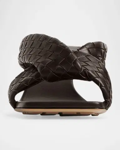 Bottega Veneta Riva Micro Woven Nappa Leather Kitten-Heel Sandals | Thumbnail 2 Bottega Veneta Riva Micro Woven Nappa Leather Kitten-Heel Sandals | Thumbnail 2