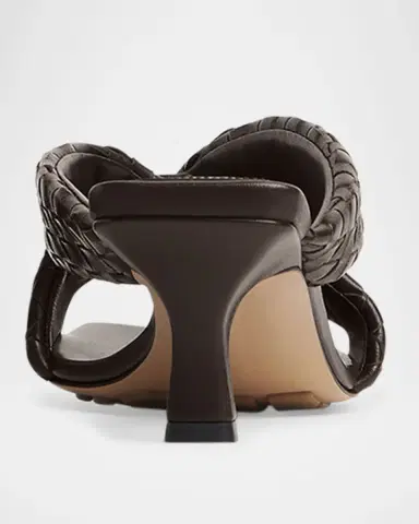 Bottega Veneta Riva Micro Woven Nappa Leather Kitten-Heel Sandals | Thumbnail 4 Bottega Veneta Riva Micro Woven Nappa Leather Kitten-Heel Sandals | Thumbnail 4
