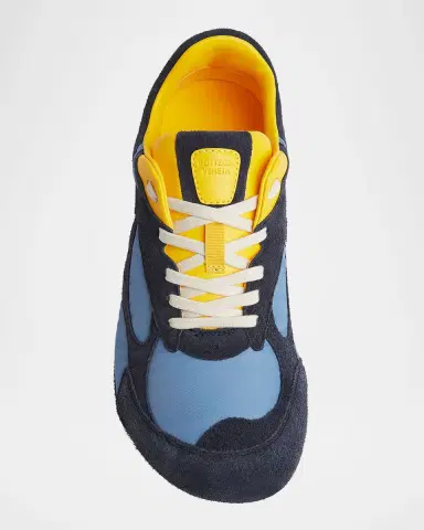 Bottega Veneta Orbit Lite Lace-Up Suede and Nylon Sneakers | Thumbnail 5