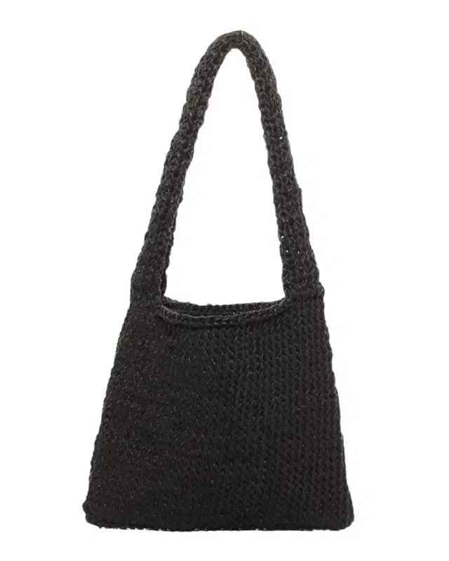 THE ROW Didion Woven Shoulder Bag in Waxed Cotton