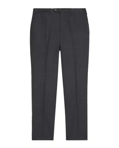 Kiton Men 's Wool Twill Flat-Front Trousers | Thumbnail 1
