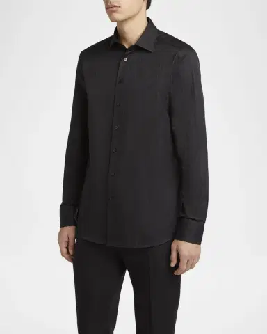 Etro Men 's Cotton Paisley Jacquard Sport Shirt | Thumbnail 4