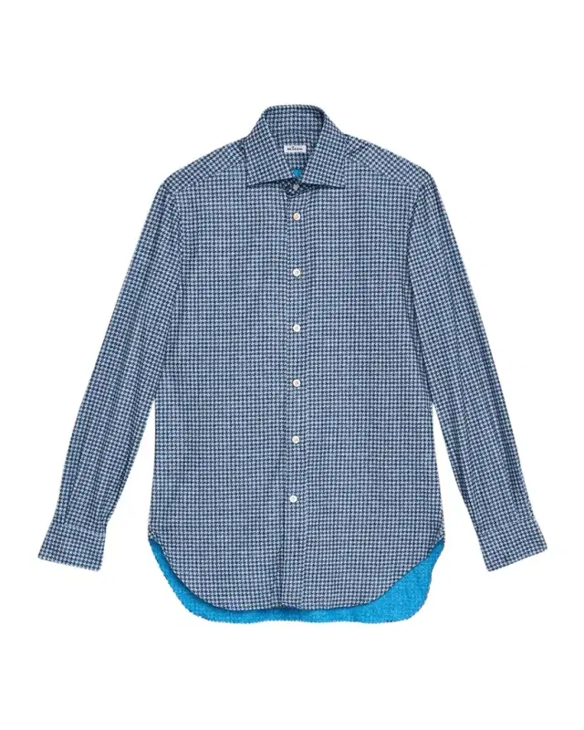 Men 's Cotton Houndstooth Classic-Fit Sport Shirt